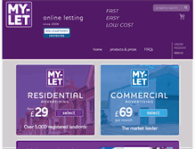 Tablet Screenshot of my-let.com